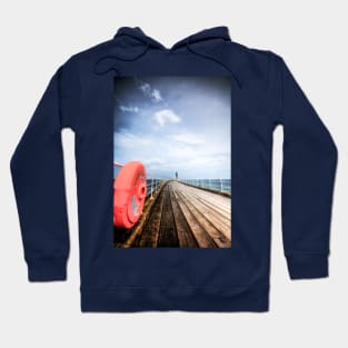 Whitby Pier, Moody Sky Hoodie